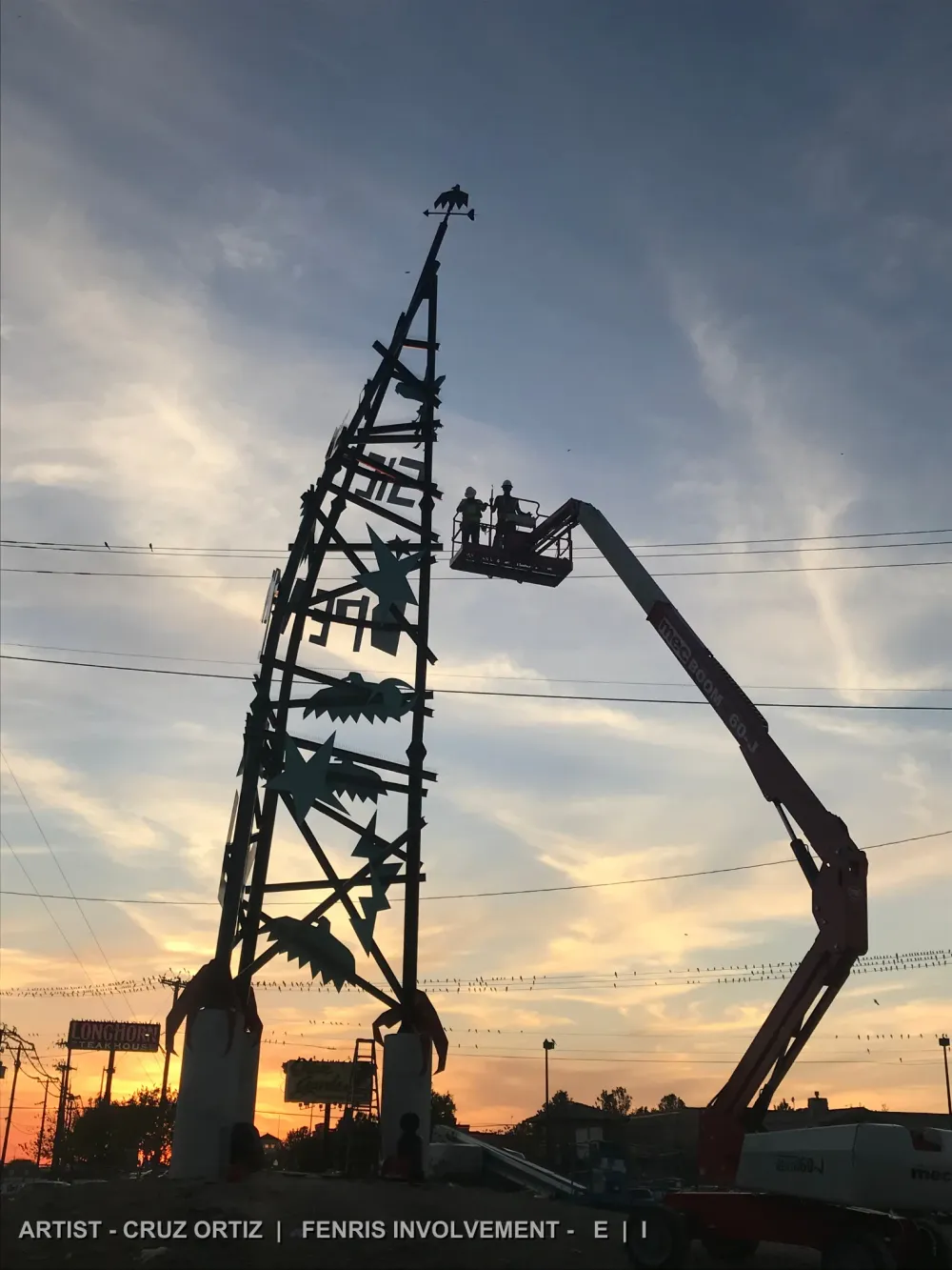 Dream Song Tower by Cruz Ortiz, engineered and installed by Fenris
