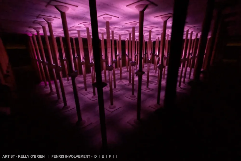 Cistern Illuminated. Artist: Kelly O'Brien. Fenris involvement: Design, Engineering, Fabrication, Installation.