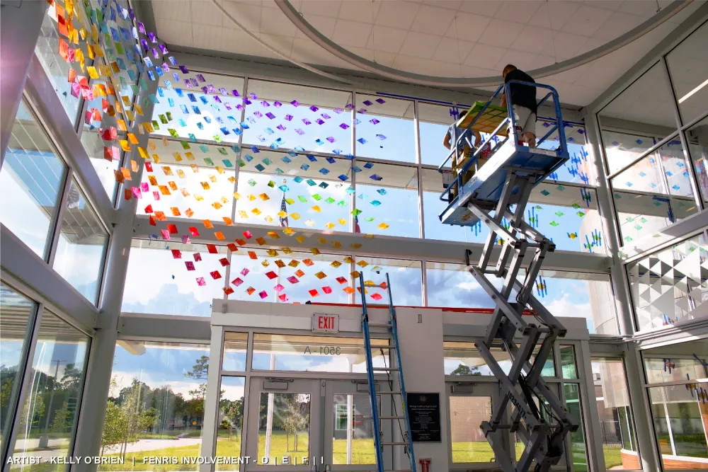 ReFractured. Artist: Kelly O'Brien. Fenris involvement: Design, Engineering, Fabrication, Installation.