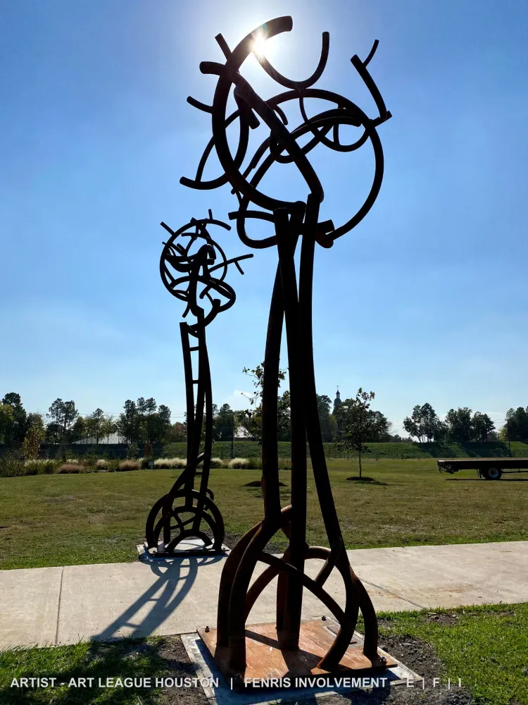 Insta11ations Project. Artist: Art League Houston. Fenris involvement: Engineering, Fabrication, Installation.