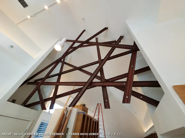 Pick-Up Sticks. Artist: Kelly O'Brien & Patrick Renner. Fenris involvement: Design, Engineering, Fabrication, Installation.