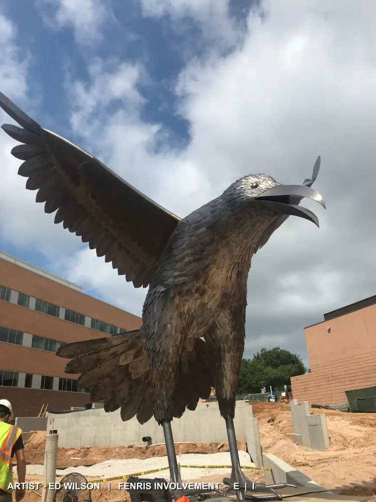 The Raven. Artist: Ed Wilson. Fenris involvement: Engineering, Installation.
