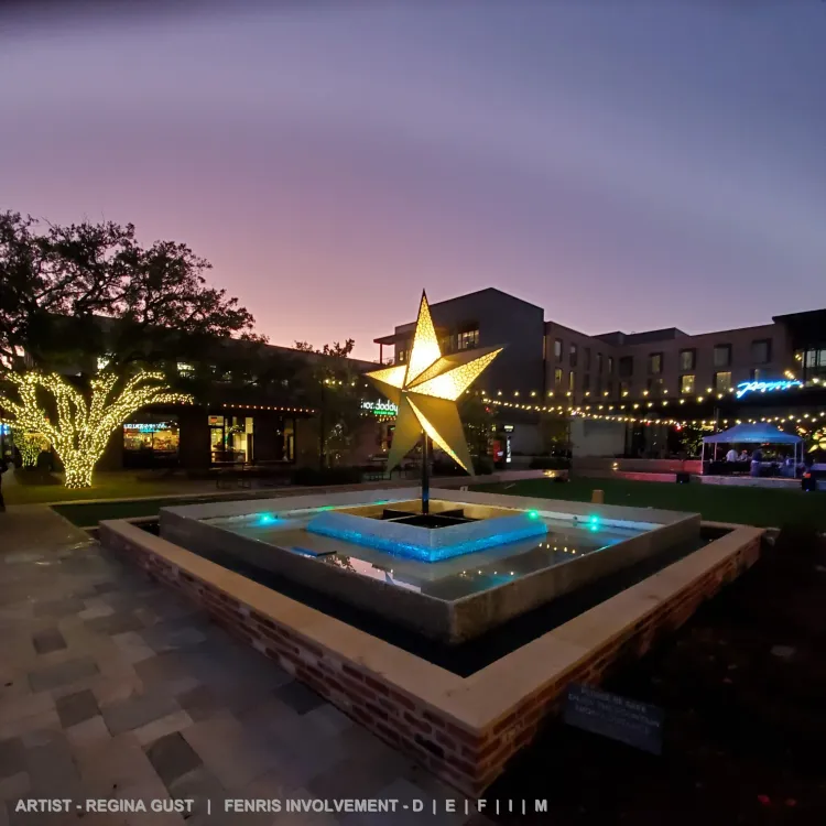 TX Star. Artist: Regina Gust. Fenris involvement: Design, Engineering, Fabrication, Installation, Maintenance.