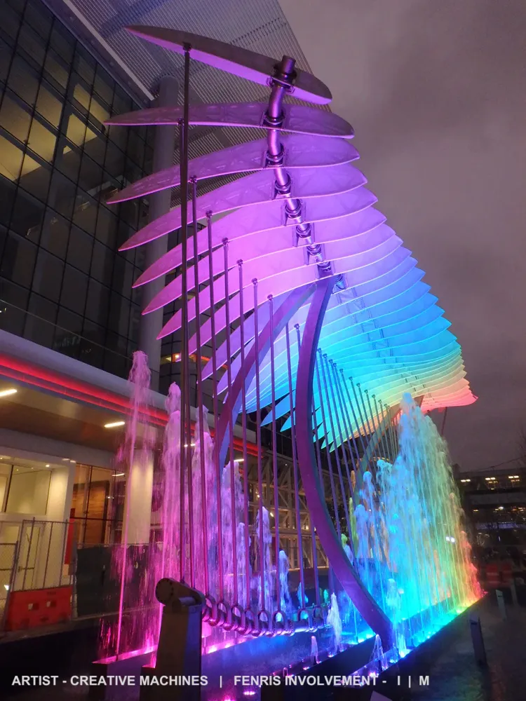 Wings Over Water. Artist: Creative Machines. Fenris involvement: Installation, Maintenance.